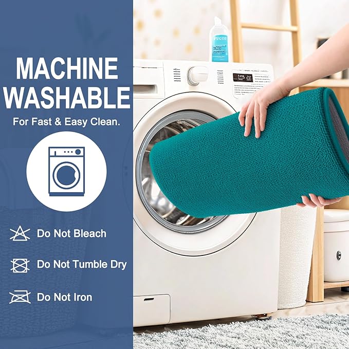 OLANLY Thick Memory Foam Bath Mat Rug 36x24, Extra Soft Absorbent Bathroom Rug, Quick Dry Bath Mats, Non-Slip, Machine Washable Carpet for Bathroom, Tub and Shower, Home Decor Accessories, Deep Lake