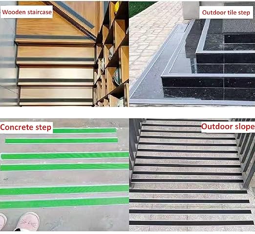 Anti Slip Tape 2 Inch Wide, Waterproof Grip Adhesive Heavy Duty High Traction Friction for Indoor/Outdoor Steps (10 Ft/Gray).