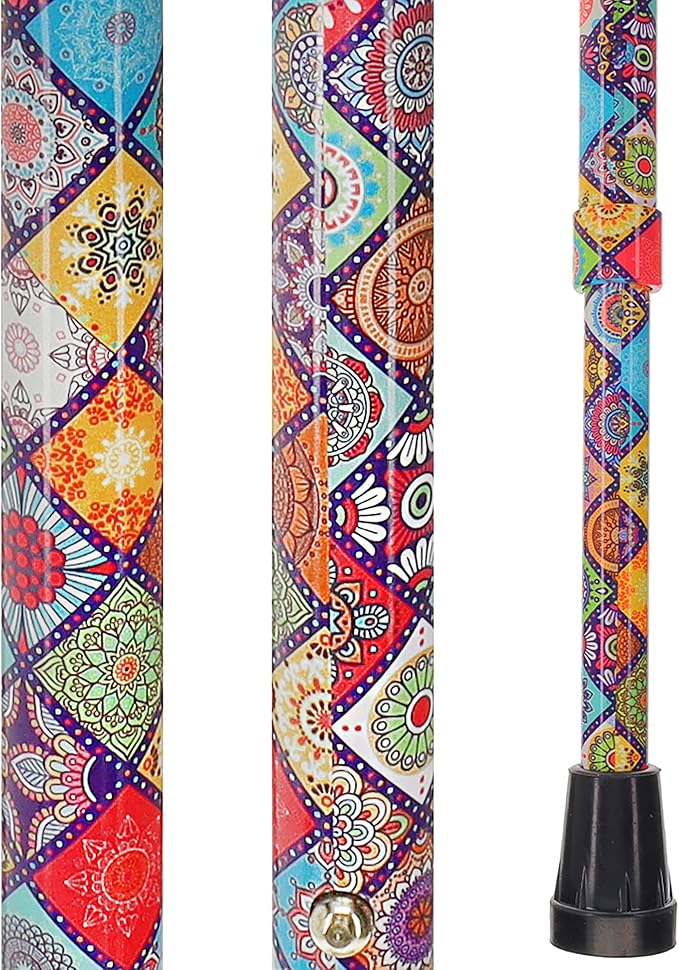 Royal RC Canes Walking Sticks for Men and Women - Stylish Designer Fashionable Adjustable Derby Canes - Lightweight Aluminum Cool Walking Sticks with HD Patterns