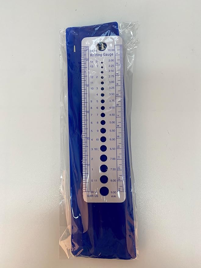 Coopay Short Double Pointed Knitting Needles Kit 20cm, Double Ended Stainless Steel Needles 2.0mm to 5.0mm, DPNS Knitting Pins Set for Beginner & Kids, Sock Knitting Needles 35 Pack & Knitting Gauge