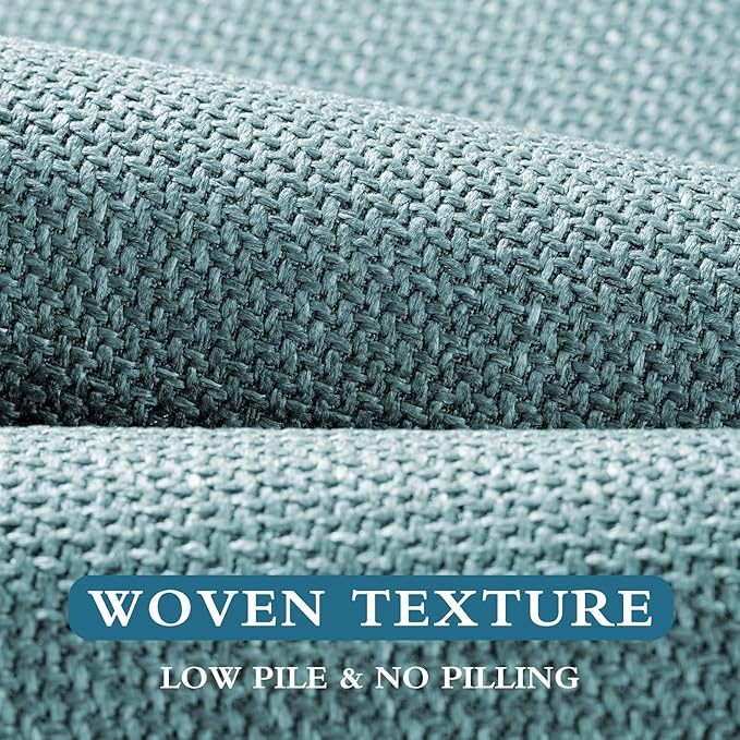 YIHOUSE Blue Bathroom Rug Sets 3 Piece, Bathroom Mat Quick Dry, Thin Bath Rug Set,Absorbent Bath Mat for Bathroom Non Slip Washable for Toilet and Floor