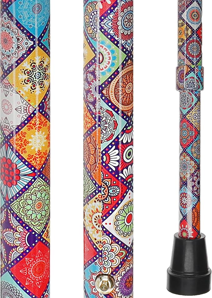 Royal RC Canes Walking Sticks for Men and Women - Stylish Designer Fashionable Walking Canes - Lightweight Aluminum Cool Adjustable Offset Walking Cane with Comfort Grip