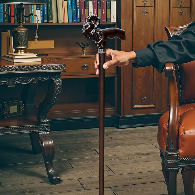 Hand Carved Wooden Cane Ultra Lightweight 0.88 lbs Support up to 500 lbs Walking Cane for Men and Women High-end Solid Wood Canes for Seniors with 3 Tips for City Trekking Daily Use