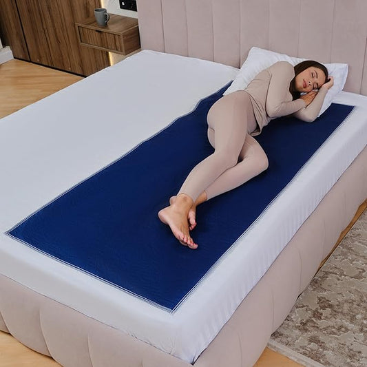 Inspire Waterproof Washable Mattress Pad, Quilted and Dark Colored to Hide Stains, Oversized 34"x 72" – Adults and Kids Reusable Underpad for Incontinence