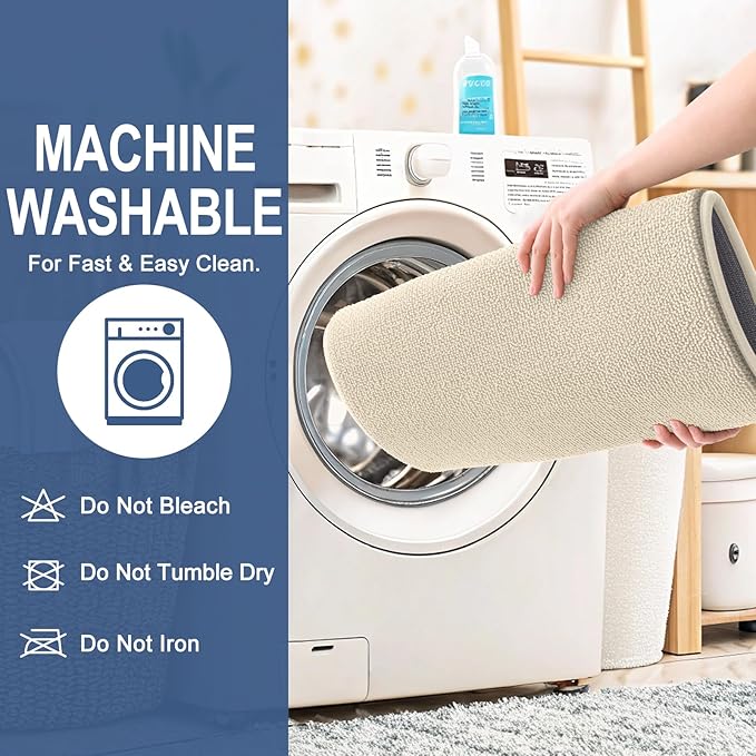 OLANLY Thick Memory Foam Bath Mat Rug 36x24, Extra Soft Absorbent Bathroom Rug, Quick Dry Bath Mats, Non-Slip, Machine Washable Carpet for Bathroom, Tub and Shower, Home Decor Accessories, Sand