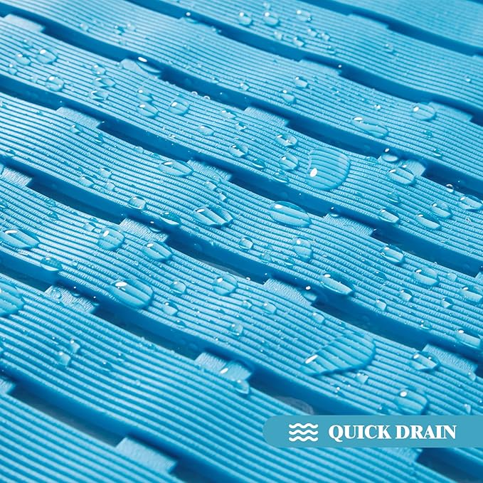 Bathtub Mat Non Slip - Sheepping Shower Mat Machine Washable Anti Slip Bath Mat for Tub, Quick Drain Tub Mat with Suction Cups for Bathroom