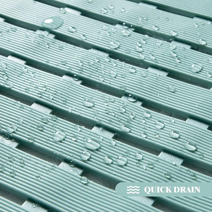 Bathtub Mat Non Slip - Sheepping Shower Mat Machine Washable Anti Slip Bath Mat for Tub, Quick Drain Tub Mat with Suction Cups for Bathroom