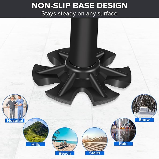 Walking Canes for Women for Stability - YOKABOZE Walking Sticks for Seniors Balance, Height Adjustable Anti-Slip Lightweight Aluminum Folding Cane Collapsable for Travel Purple Plaid