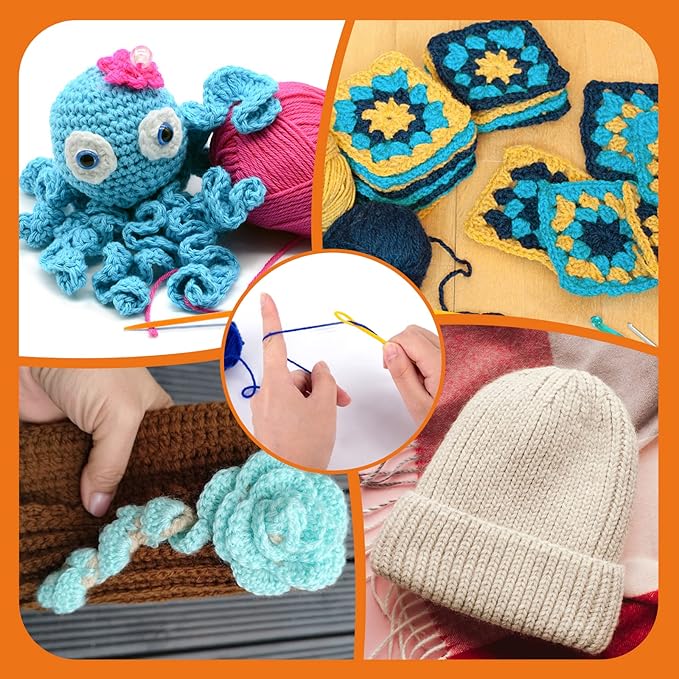 LOVEINUSA 100PCS Plastic Needles for Kids, Large Eye Yarn Needles for DIY Stitchery Plastic Sewing Needles Tapestry