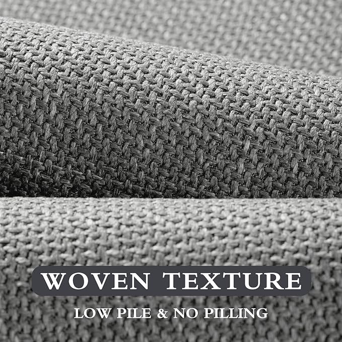 YIHOUSE Grey Bathroom Rug Sets 3 Piece, Absorbent Bath Mat for Bathroom Non Slip Washable, Bathroom Mat Quick Dry, Thin Bath Rug Set for Toilet and Floor