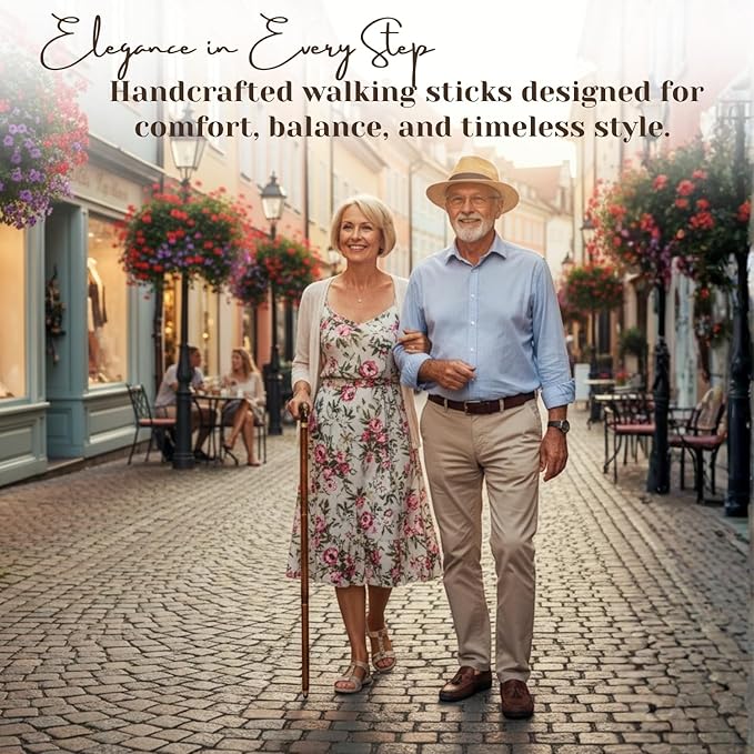 All Black Snake Handle Spiral Wooden Walking Cane