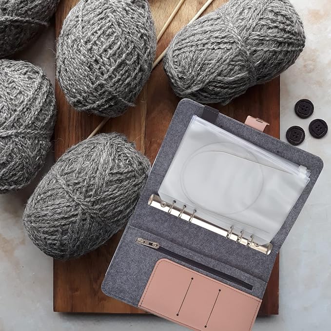 10×7 Inch Circular Knitting Needle Case Knitting Needles Storage for Knitting Needles Collecting (NO Accessories Included)