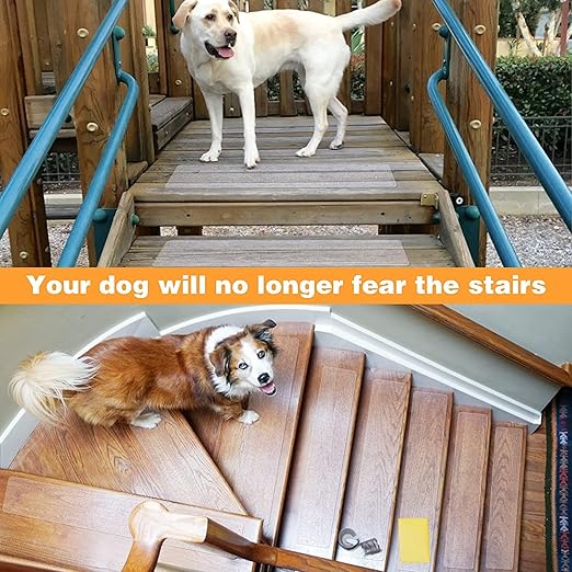 Qingluan Anti Slip Tape, Grip Tape for Stairs Indoor Waterproof, Rubber Grip Tape for Tubs, Stairs, Boats (Clear, 4 Inch x 60 Feet)