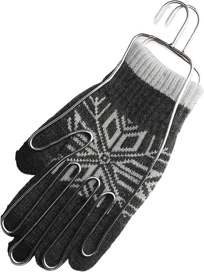 Silly Monkey 3-in-1 Mitten Glove Sock Blocker Set, Complete Combo Blockers with Drying Hanger Rack | Stainless Steel Knitting Shaper with 2 Sock Blockers, 2 Glove Blockers, 2 Mitten Blockers