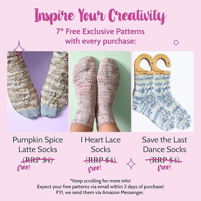 KnitPal 47-in(120cm) Stainless Steel Circular Knitting Needles Set - Magic Loop Sock Knitting Needles - 6 US Sizes: 0/2mm, 1/2.25mm, 1.5/2.5mm, 2/2.75mm, 3/3.25mm, 4/3.5mm - Free Patterns & eBook