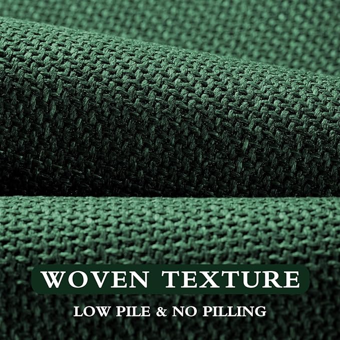 YIHOUSE Green Bathroom Rugs Set 4 Piece, Absorbent Non Slip Washable, Quick Dry, Thin Bath Mat for Toilet and Floor