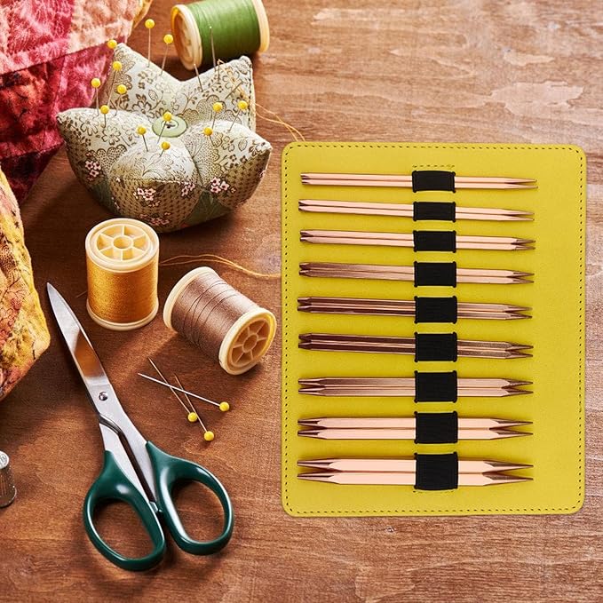 Interchangeable Circular Knitting Needle Set with Case 3.5mm-8.0mm Aluminum Crochet Hook Knitting Tool