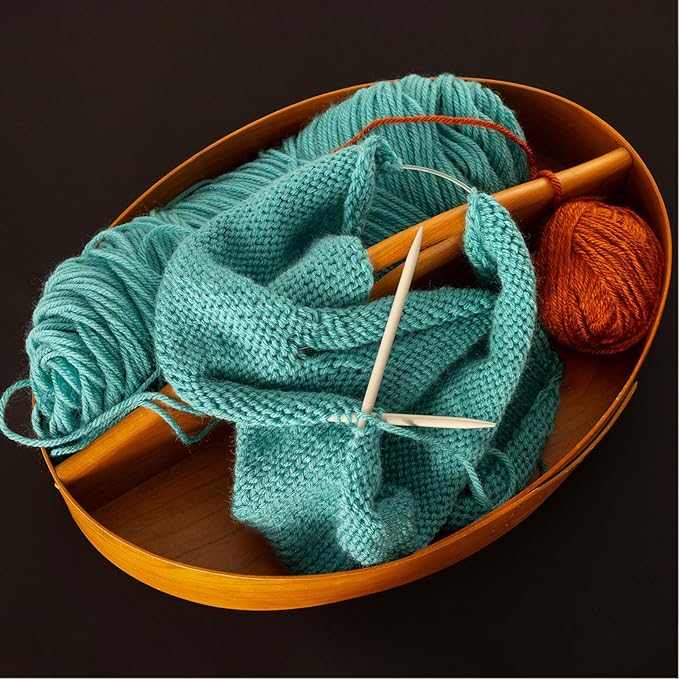 uxcell Aluminum Circular Knitting Needle 16 Inch (40cm) Length Size US 6 (4mm) Round Knitting Needle for Handmade Projects DIY Knitting