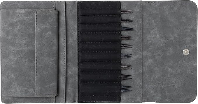 Knit Picks Options Wood Interchangeable Knitting Needle Set with Case and Stitch Markers (Clark)