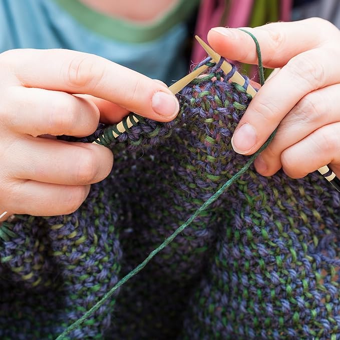 Froggod Bamboo Circular Knitting Needles Size 7 – 3.15-inch Bamboo Knitting Needle Tips, 31.5-inch Total Length, Lightweight Wooden Needles