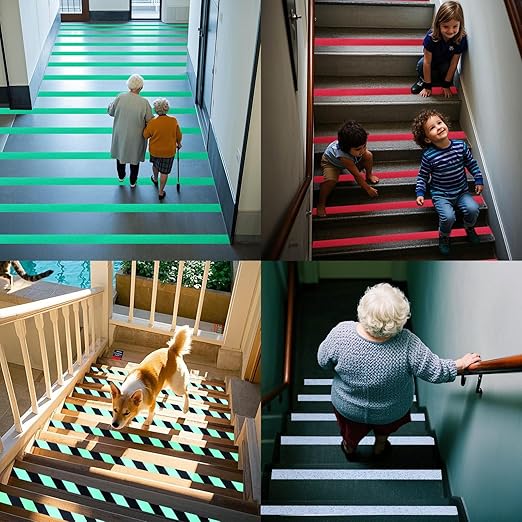 Anti Slip Tape 2 Inch Wide, Waterproof Grip Adhesive Heavy Duty High Traction Friction for Indoor/Outdoor Steps (10 Ft/Gray).