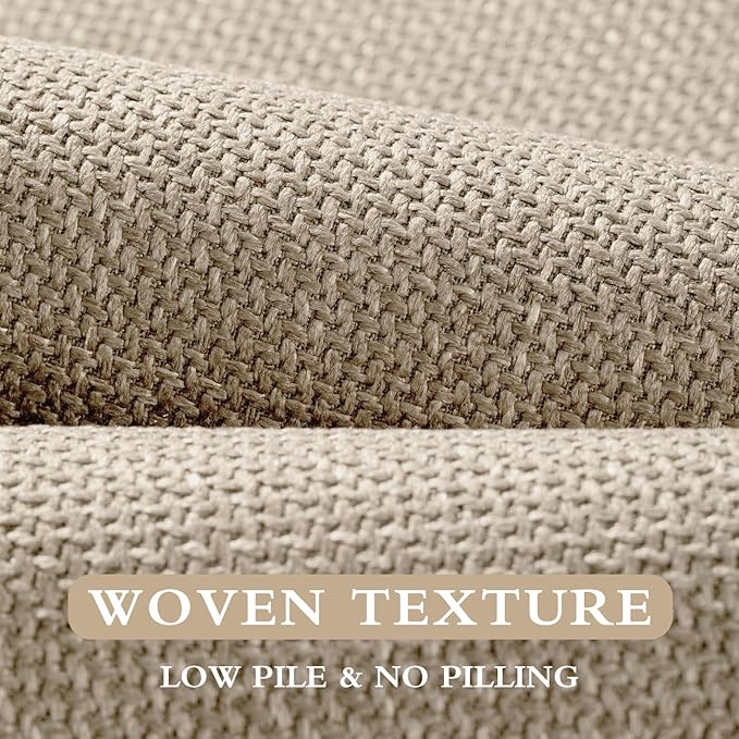 YIHOUSE Beige Bathroom Rug Sets 2 Piece, Bathroom Mat Quick Dry, Thin Bath Rug Set,Absorbent Bath Mat for Bathroom Non Slip Washable for Toilet and Floor(17.5"x24"U+17"x24")