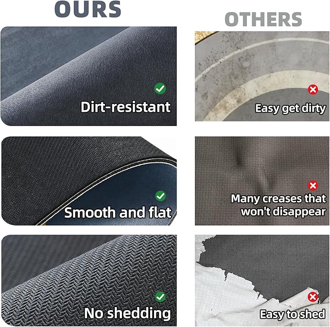 Bathroom Mat Quick Dry, Bathroom Rugs Non Slip Washable Thin Absorbent Bath Mat Fits Under Door Bathroom Floor Mat Perfect for Bath, Shower, or Sink 24"x70" Navy Blue