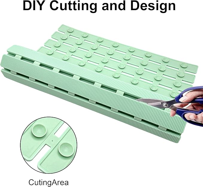 MBOSS Bath Tub Shower Mat Non Slip Bathtub Mats for Bathroom Shower Floor Mat Bath Mats for Shower Tub Anti Slip Shower Mat with Drain Hole and Large Suction Cups (Mint Green, 27.5 X 15.7 Inch)