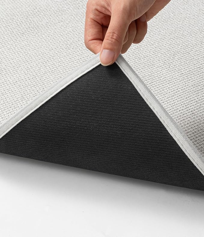 YIHOUSE Bathroom Rugs Mat 24x36, Non Slip Quick Dry Bath Mats for Bathroom Absorbent Ultra Thin Bath Rugs Machine Washable Fit Under Door for Sink, Cabinet, Laundry (Beige, 24"x36")