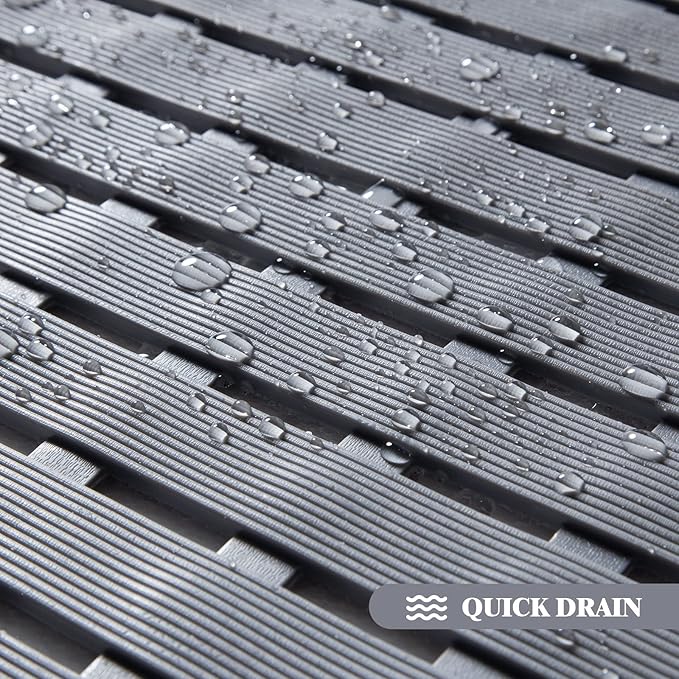 Bathtub Mat Non Slip - Sheepping Shower Mat Machine Washable Anti Slip Bath Mat for Tub, Quick Drain Tub Mat with Suction Cups for Bathroom