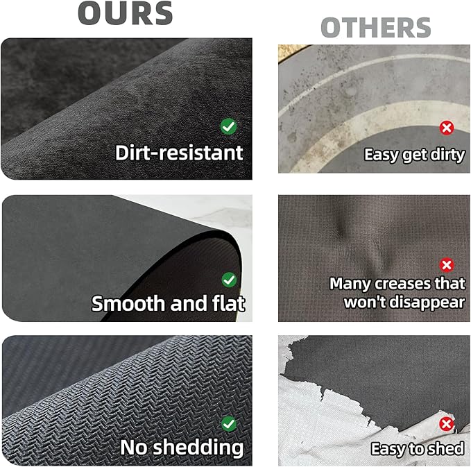 Black Bath Mat, Bathroom Rugs Non Slip Washable Thin Absorbent Quick Dry Bath Mat Fits Under Door Bathroom Floor Mat Perfect for Bath, Shower, or Sink 24"x36" Black