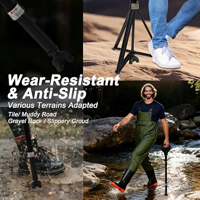 Walking Cane with Seat Folding Lightweight, Portable Cane Seat with Carry Bag, Walking Stick with Seat for Seniors & Adults, Foldable Adjustable Cane Chair for Travel Hiking