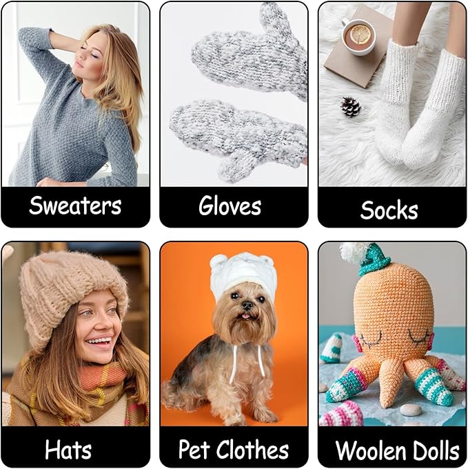 Sibba 31.5 Inch Stainless Steel Circular Knitting Needles, 3.5mm Round Ergonomic Metal Needle Set with Blunt Needle and Stitch Markers, Knitting Needles for Hats, Gloves, Sleeves, Socks