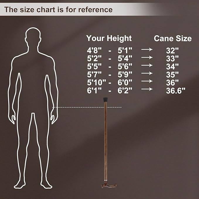 Walking Canes for Men and Women, Wooden Sticks for Seniors, Handcrafted, Ergonomic, Wood Wax Oil Coating Walking Canes for Senior Balance, Crutches for Adults