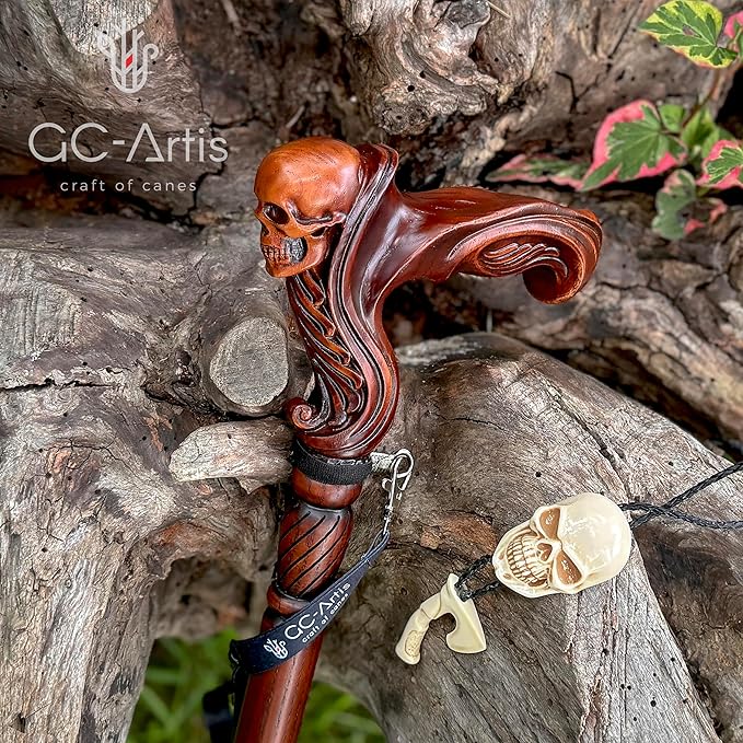 Luxury Handmade Wooden Walking Cane – Premium Carved Solid Wood, Ergonomic Comfort Grip, Designer Canes for Men & Women, Elegant Fashionable Walking Stick 36