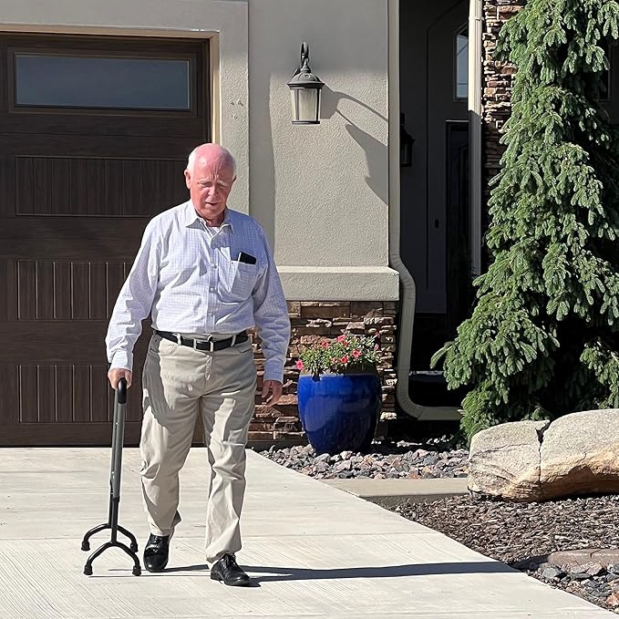New Rock Steady Cane II Ultra-Lightweight, Compact, and Versatile Cane Offering Superior Maneuverability, Industrial-Grade Durability, and Custom Stability for Effortless Travel and Everyday Use